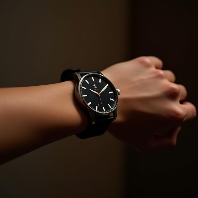 Lifestyle image of Timeless Edge watch on wrist